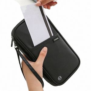 hot Travel Wallet Family Passport Holder Creative Waterproof Document Case Organizer Travel Accories Document Bag Cardholder Q3ql#