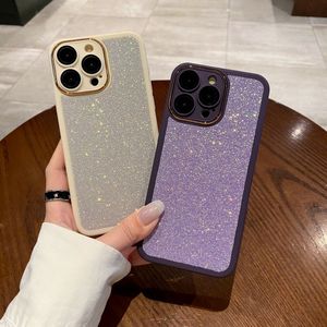 Glitzer Star -Pailletten Bling Fashion Coque Designer Fall für iPhone 15 14 13 12 11 Pro Max 15pro 15plus 14Pro 14Promax 13Promax Luxus Mobile Back Cover Cover