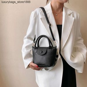 Hersteller hochwertiges Design Großhandel Womens Bag Mode tragbarer Eimer 2024 Neue trendige feste Farbtextur Eins Schulterkreuzbody