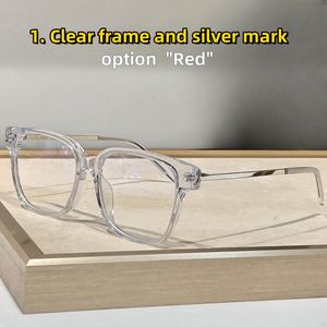 Ramki okularów retro okulary optyczne rama słynna marka okularów przeciwsłonecznych Modelowanie przezroczyste lustro super lekkie wygodne szklanki
