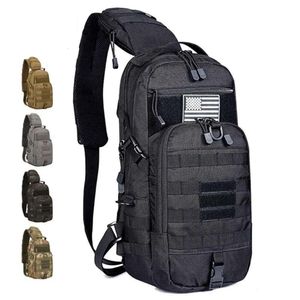 Bolsas Tactical Sling Hunting Molle Backpack Militar ombro Exército ao ar livre Esportes de caminhada de caminhada para homens acampar