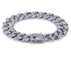 Fashion Gold Color Plated Micro Pave Cubic Zircon Bracelet All Iced Out New night club men braclets hip hop bracelets3973941