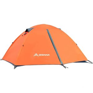 24Person Camping Tentlightweight Tält Vattentät vindsäker Camping Hunting Vandring TravelAsy Setup Dubbelskikt utomhus 240416