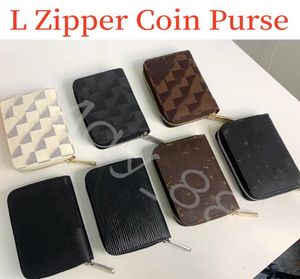 L Luxury Coin Purses For Women Pu Leather with 7 Colors Fashion Brand Good Quality Letter Print kan använda för Coin Credit Cash Cash 3689304