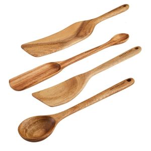 Rachael Ray Tools Gadgets Wooden Kitchen Utensil Set 4-Piece 240407