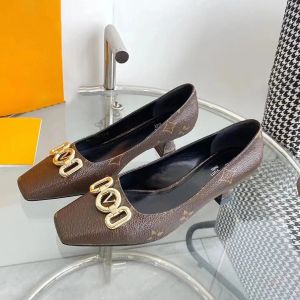 sexy heels Summer sandals Genuine Leather lady Party Wedding shoe New style Dress shoe top quality sunny outdoors loafer High heel shoe gift girl Brown flower fashion