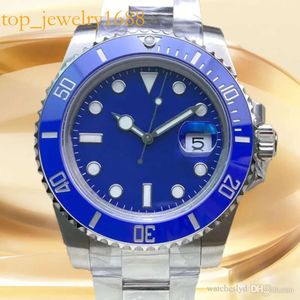 Högkvalitativ 3A Titta på automatiska mekaniska klockor 40mm Sier Strap Fashion Men armbandsur Business Designer Clean Wristwatches Montre 3235 Movement