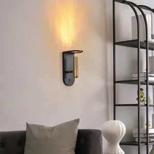 Wall Lamp El Bedside Bedroom Living Room Aisle Staircase Creative Nordic Flame Background