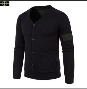 Stone Jacket Island Designer de suéter masculino de camisola masculina com marca de malha de malha