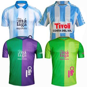 2023 2024 Malaga Soccer Jerseys Zuniga Juanpe Molina Larrubia Villodres Monte Gabilondo Abaida Sangalli Lorenzo Home Away 3rd 23 24 Football Men Shirt