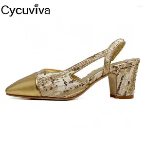 Dress Shoes Spring Brand Girl's Pumps Chunky Heel Slingback Round Toe Mary Jean Women's Loafers Summer Party Sandals For Women