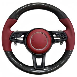 Adatto per il volante in fibra di carbonio Porsche Panamera Macan Cayenne 918 911 718