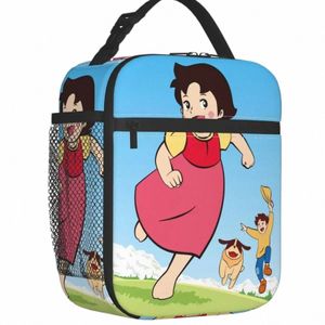 Happy Heidi med Peter Portable Lunch Box Läcksäker Carto Alps Mountain Cooler Thermal Food Isolated Lunch Bag Office Work 69VQ#