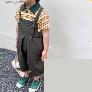 Rompers Childrens Summer Jumpsuit 2022 Boys Overalls Girls Suspender Pants Baby One Piece Rompers Trousers Korean Kids Fashion Clothes L410