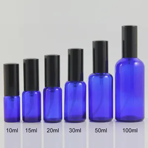 Storage Bottles Wholesale Empty Round Spray Pump Bottle 20ml Skin Care Essential Oil Glass For Perfume