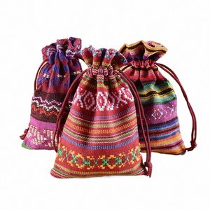 Etya Linen Shinkstring Back Bag Jewelry Mud Mutding Рождественские свадебные подарки сумки для шнурки упаковочная сумка Fi Маленькая монета Mey Pouch v0r1##