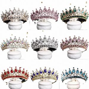 Luxo Crown Bridal Crown Crystal Crystal Fi Fi Diversas acroram de casamento PROM MULHERES PRESENTES FESTOS DE FERIDADES PARTEM Q4UG#