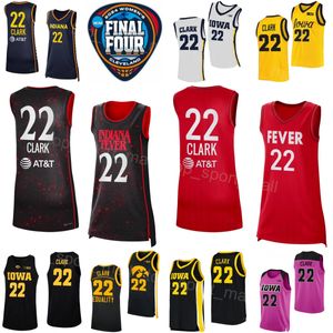 Kobiety Final Four Basketball Indiana Fever Jerseys 2024 Lady Iowa Hawkeyes 22 Caitlin Clark 45 Hannah Stuelke 20 Kate Martin 3 Sydney Affolter 1 Molly Davis koszula