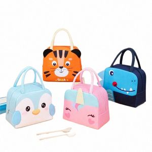 Kawaii tragbarer Kühlschrank Thermaltasche Frauen Kinderschule Thermal Isolierte Lunchbox Tasche Essen kleiner Kühler Bag Beutel M9A2#