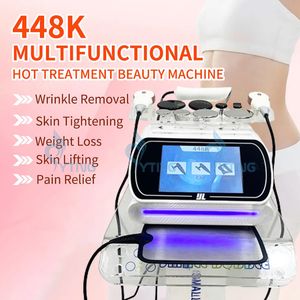 448KHz Tecar Indiba Machine Cet Ret RF Radio Frekvens Kropp Contouring Belly Fat Borttagning Body Sculpting Skin Drawing