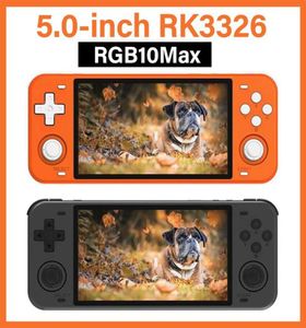 マックスレトロゲームコンソール5インチIPSスクリーンRK3326チップハンドヘルドダブル3DジョイスティックWiFiモジュールビデオプレーヤーPS1 RGB10ポータブルプレイ2155820
