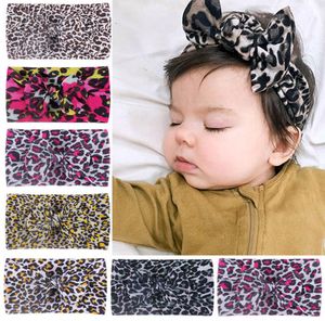 INS Leopard Print Baby Headsdss Bowknot Girls Headsds Newborn Head Head Bands Hair Bands аксессуары для волос B32652609444