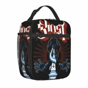 Vintage Style Isoliertes Lunchbag Kühler Bag Mahlzeit Ctainer Ghost B.C.Heavy Metal Tote Lunch Box Girl Boy Beach Picknick C9SF#
