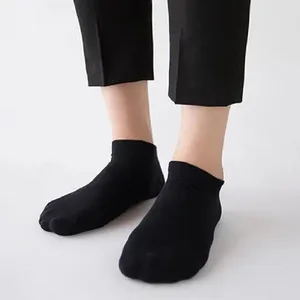 Men's Socks 10 Pairs/ Crew Men Cotton Casual Wicking Breathable Ankle Man Black White Solid Color Short Wholesale