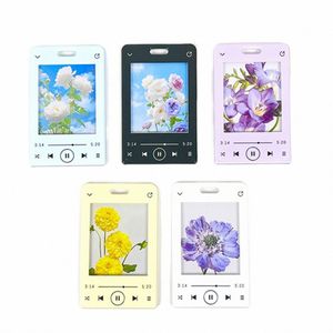 Photocard Frame Music Cinter Baskılı Kart Ekran Fotoğraf Tutucu Fotoğraf Protecti Kart Kılıflı Şeker Renk Kart Tutucu Dekorati 47QV#