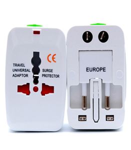 Allt i en Travel Universal Plug -adapter International AC Power Charger AU US UK Converter Electrical Power Plug med 1 Dual USB P3910077