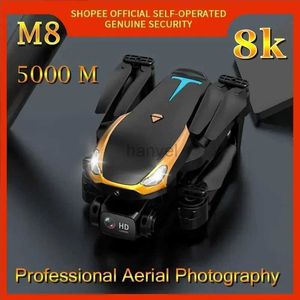 Drohnen M8 Professionelle Drohne mit Kamera 4K HD Aerial Photography Fernbedienung Hubschrauber optischer Strömungspositionierung Quadcopter Toys 240416