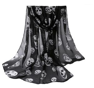 COLEAUTUMN WOMEN SALLF GIRLS SKULLS DREKTOWANE DŁUGO DŁUGO SKALF SALFA GIRLE SCALF18677463