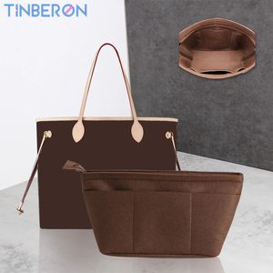 Tinberon Organizer für TOTE PM MM Einsatzbeutel Make -up Kosmetikbeutel Geldbeutel tragbare Reise Handtasche Filzbeutel Organizer Einsatz 240412