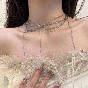 Choker utsökt stenhalsband med justerbar längd halskedja benkedjor smycken tillbehör för kvinnor