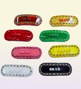 modehårklipp Barrettes Ladies Simple Personality Candy Colorful Letters Designer Hairpins Brand Box Packing272p3486571