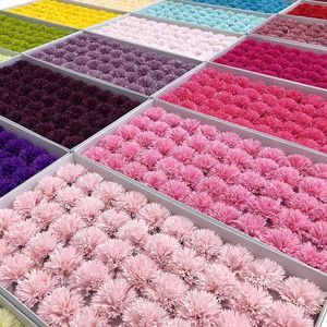 Sabonete artesanal 50pcs/conjunto 5 camadas 6 cm de cravo artificial Flores de sabão Flores eternas Flores eternas