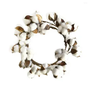 Decorative Flowers Christmas Door Decor Wreath Decoration Garland Cotton Farmhouse Flower Garlands