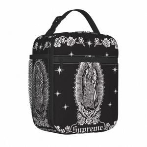 christian Virgin Mary Insulated Lunch Bag Cooler Bag Meal Ctainer Saviour High Capacity Lunch Box Tote Girl Boy College V5Zq#