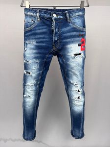 Дизайнерские джинсы мужские джинсы Джинсовые брюки модные брюки высокий качество прямой дизайн ретро-уличная одежда повседневная спортивные штаны беггеры брюки вымыты старые джинсы Оптовые