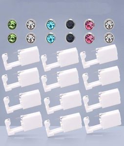 Unidade de piercing de orelha estéril descartável Cartilagem TRAGUS HELIX Gun No Pain Piercer Tool Machine Kit Stud Escolha Design 04921143072