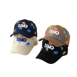 Ballkappen Doit Kinder Baseball Cap Sommer Hip Hop Dinosaurier Graffiti Herbst Kids Sun Hats Jungen Mädchen Snapback Gorras Peaked Hut