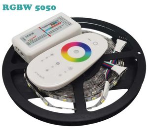 DC12V RGBW 5050 LED Şerit 5Mroll 300LEDS 60LEDM RGBW RGBWW 5050 LED Şerit 24G RGBW LED denetleyicisi3139681