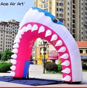 Hurtownia 5MW x 5 mH (16,5x16,5 stóp) z Custom Festival Dekretyczny wejście do dmuchawki Inflate Rekin Model Arch na imprezowe wydarzenia i reklamy