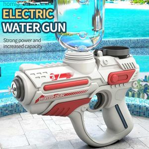 Sand Play Water Fun Electric Automatic Water Gun Childrens High Pressure Outdoor Beach Stora kapacitet Swimming Pool Childrens Summer Toys Y240416