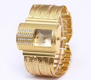 Kreativitet mode lyxiga damer handledsklockor toppmärke guld stål rem vattentät kvinnor039s armband titta på zegarek damski 226271075