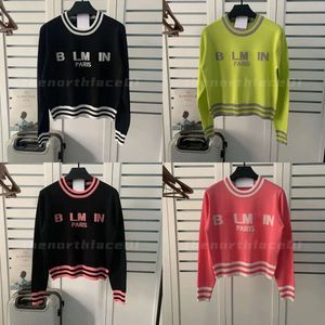 Designer Women Sweater Jacket Woman Womens Round Neck Stripe Sweaters Knit Letter Knitted Long Sleeved Cardigan Fashion Casual Knitwear Shirts Size S-XL s s ted wear