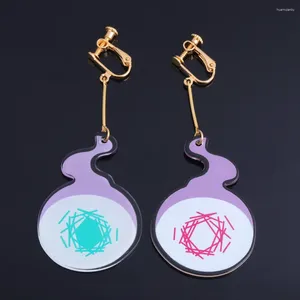 Dangle Earrings Anime Toilet-Bound Hanako-kun Yugi Amane Acrylic Fire Pendant For Women Men Cosplay Jewelry Accessories
