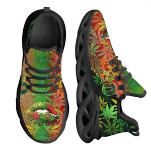 Casual Shoes INSTANTARTS Women's Comfort Sneakers Leaves Print Sexy Lips Design Outdoor Sport Lightweight Walking Footwear Zapatos