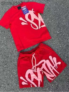 Herren Syna World T-Shirts Set 5A T-Shirt Designer T-Shirt Short Y2K T-Shirts Grafik T-Shirt und Shorts Hip Hop S-XL Nira CNXP