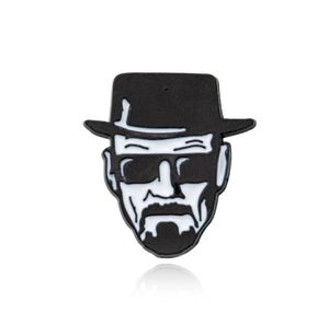 Szpilki broszki Breaking Bad Walter White punkowy punkowy strzały strzały Pinki Pins Plecak Duma Medal Medal Shirt Hat Insignian Insignian Men WO2704798